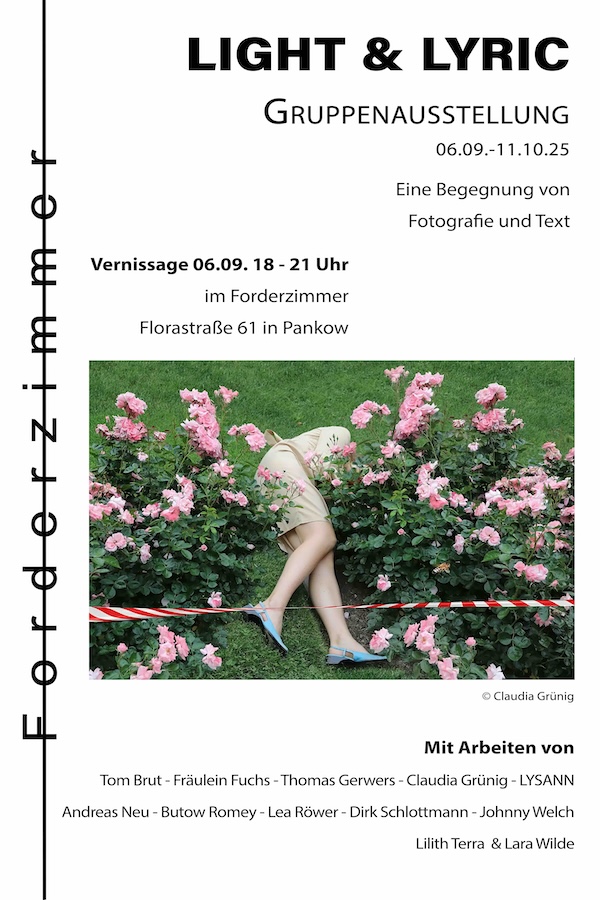 Forderzimmer Plakat Exhibition September 2025